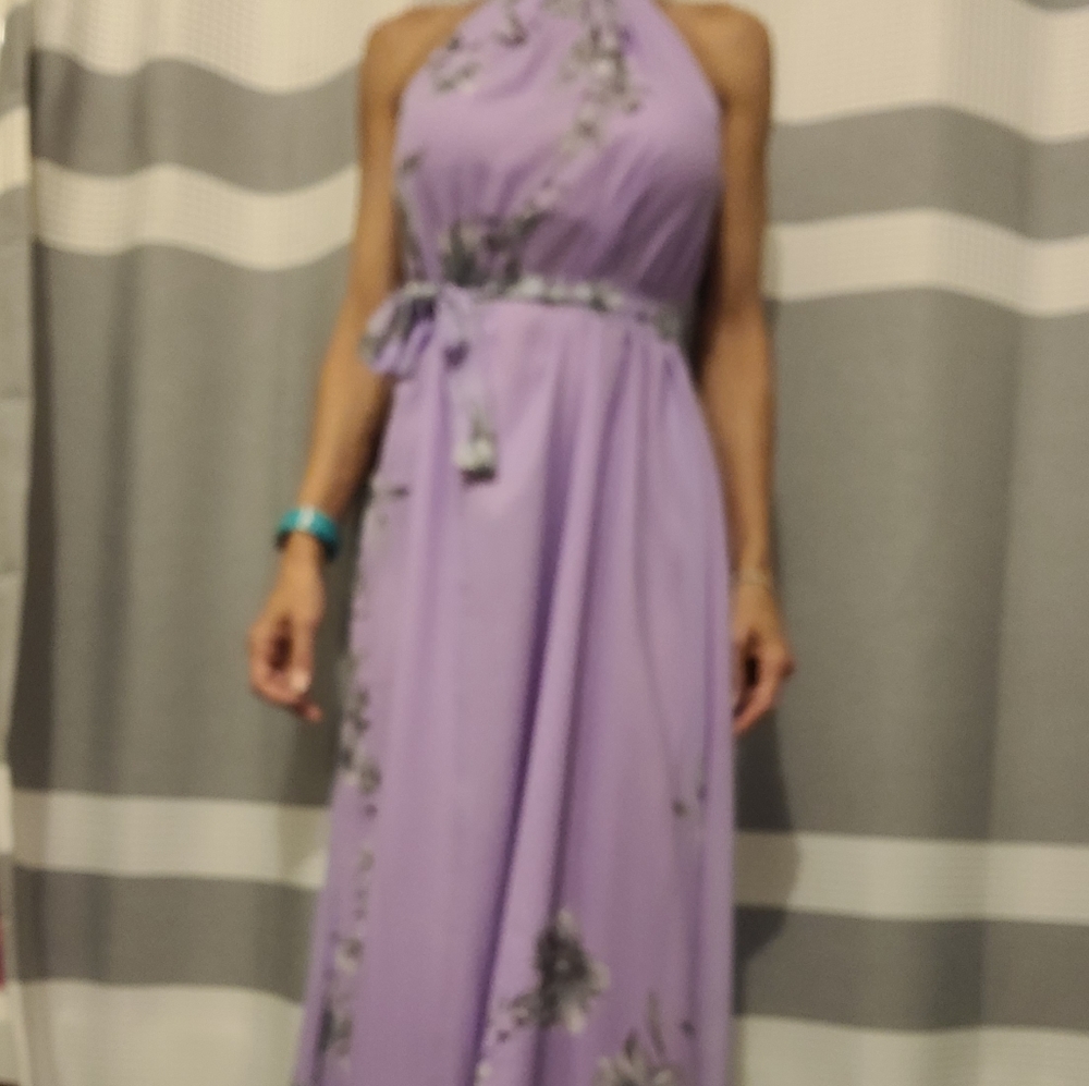 Lavender full length dress